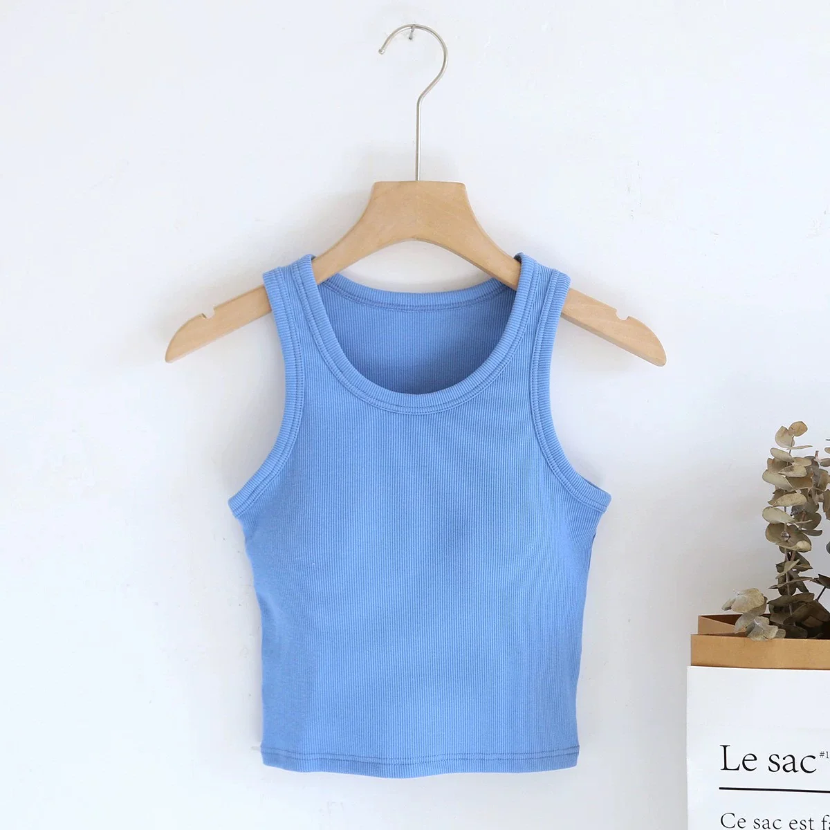 Luked Tank Tops with Inbuilt Bra - Image 5