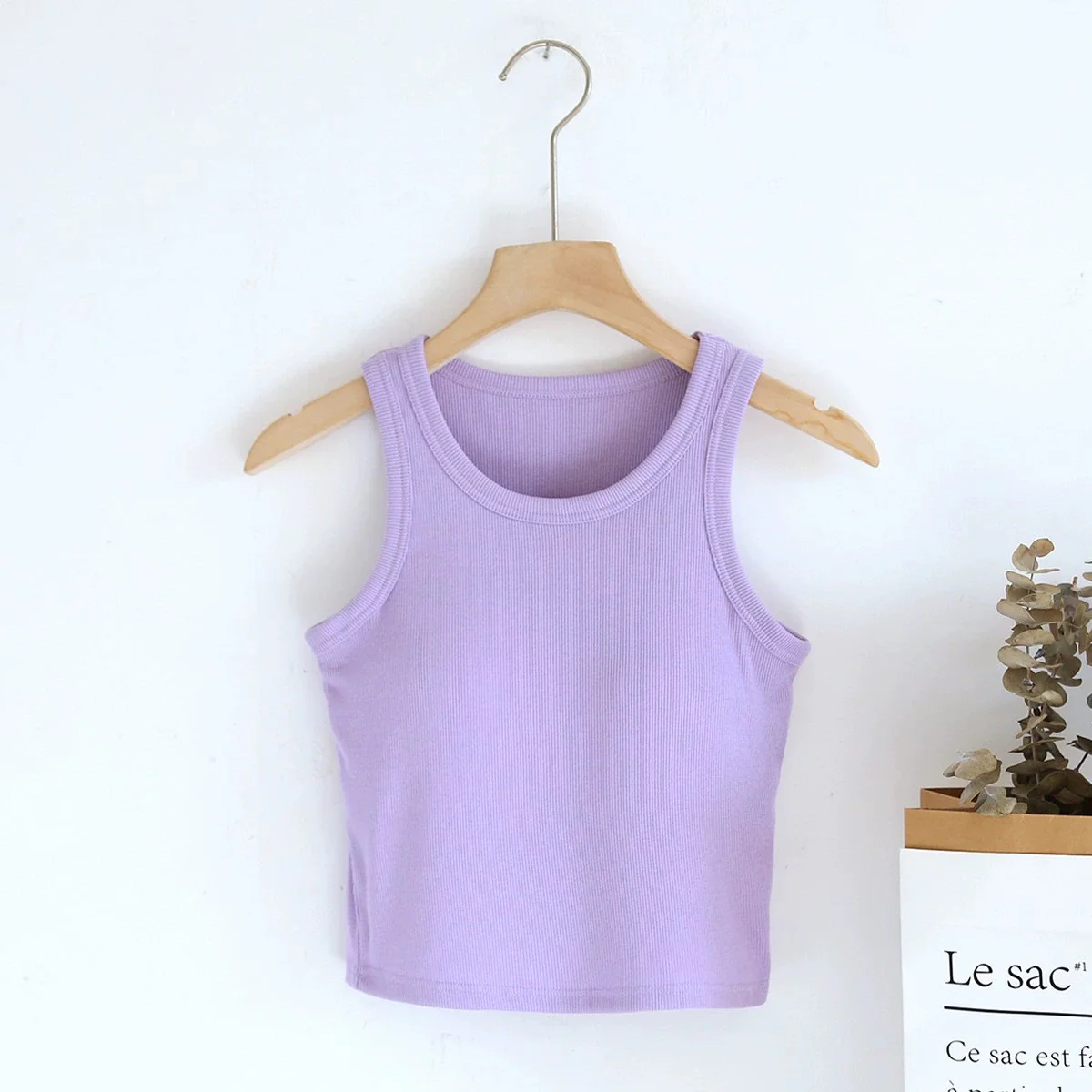 Luked Tank Tops with Inbuilt Bra - Image 6