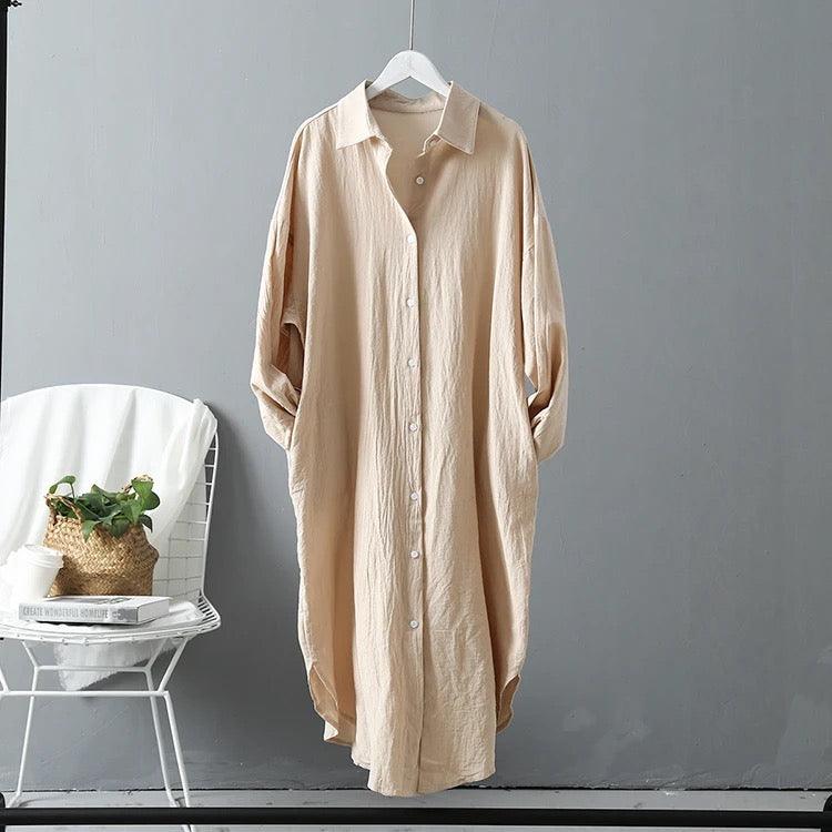 Lumia Luxe Cotton Long Shirt/ Dress - Image 10