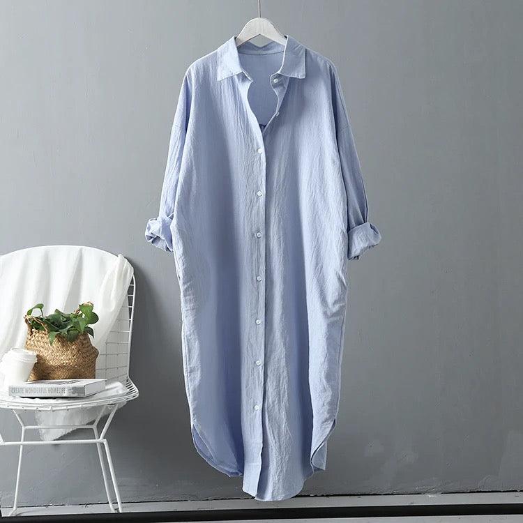 Lumia Luxe Cotton Long Shirt/ Dress - Image 12