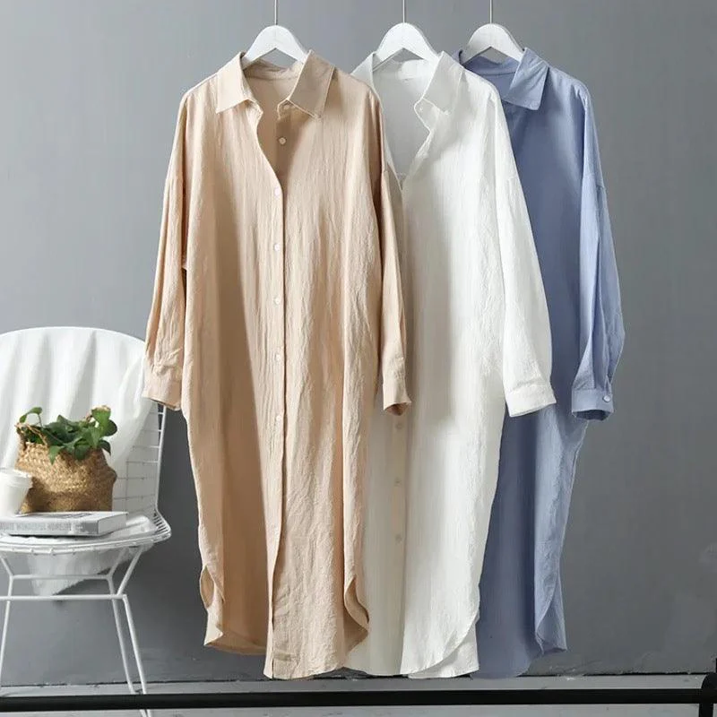 Lumia Luxe Cotton Long Shirt/ Dress - Image 5