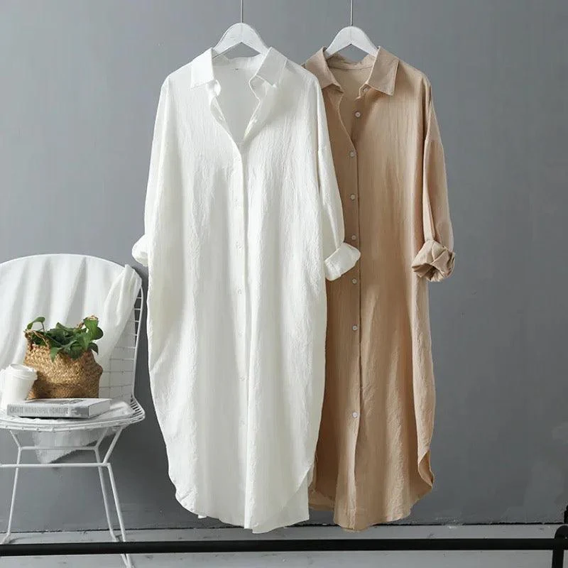Lumia Luxe Cotton Long Shirt/ Dress - Image 6
