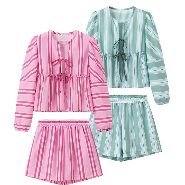 Lumina Striped Summer Coord In Pink - Image 6