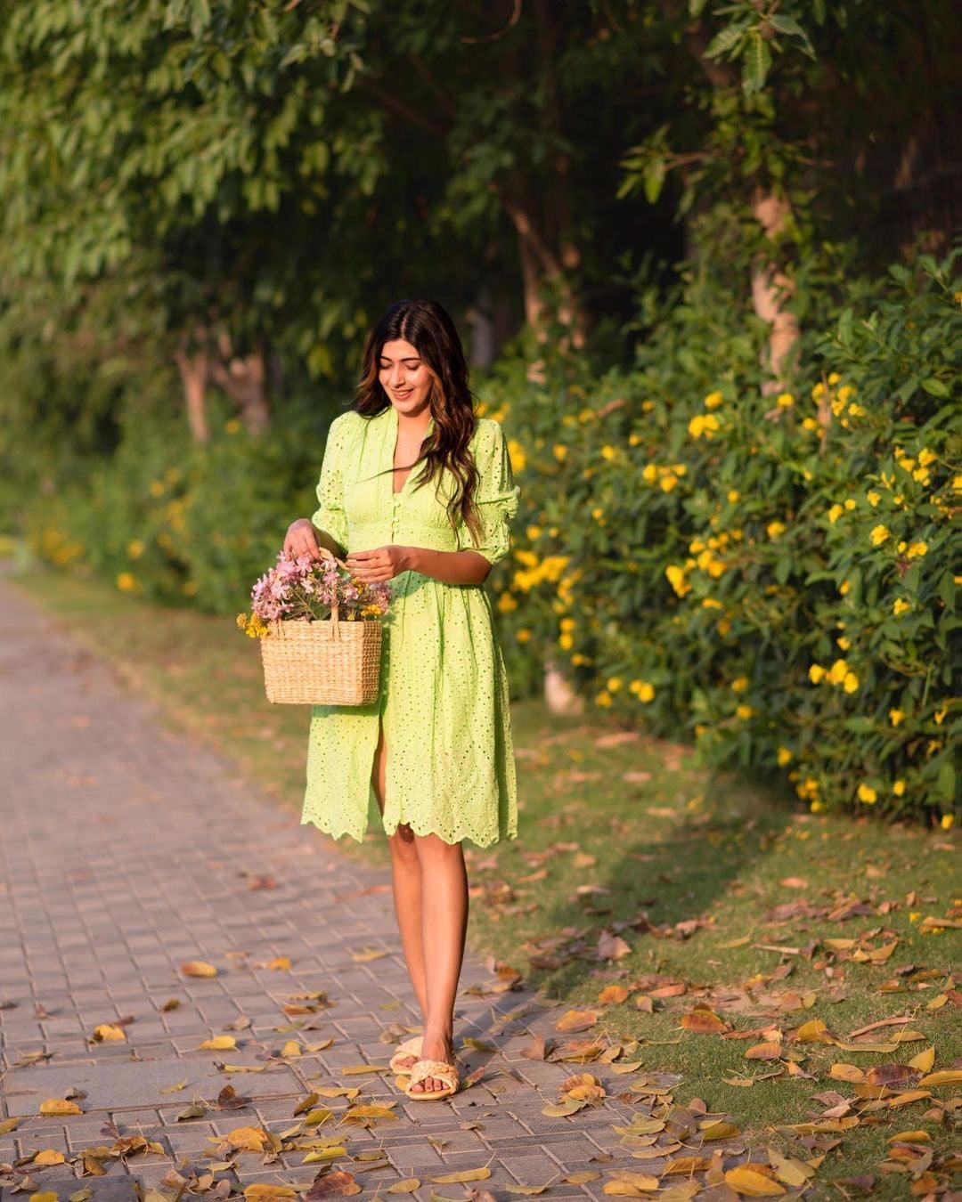 Luna Summer Cotton Eyelet Dress - Image 11