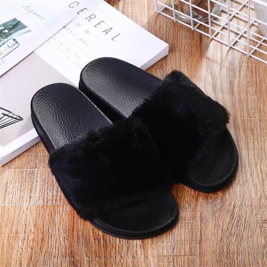 Luxury Furry Slip Ons - Image 3