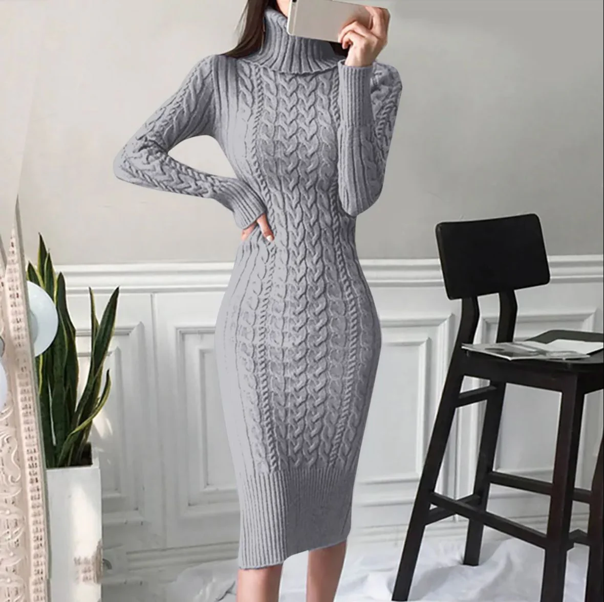 Bradshaw Luxury Knitted Dress - Image 2