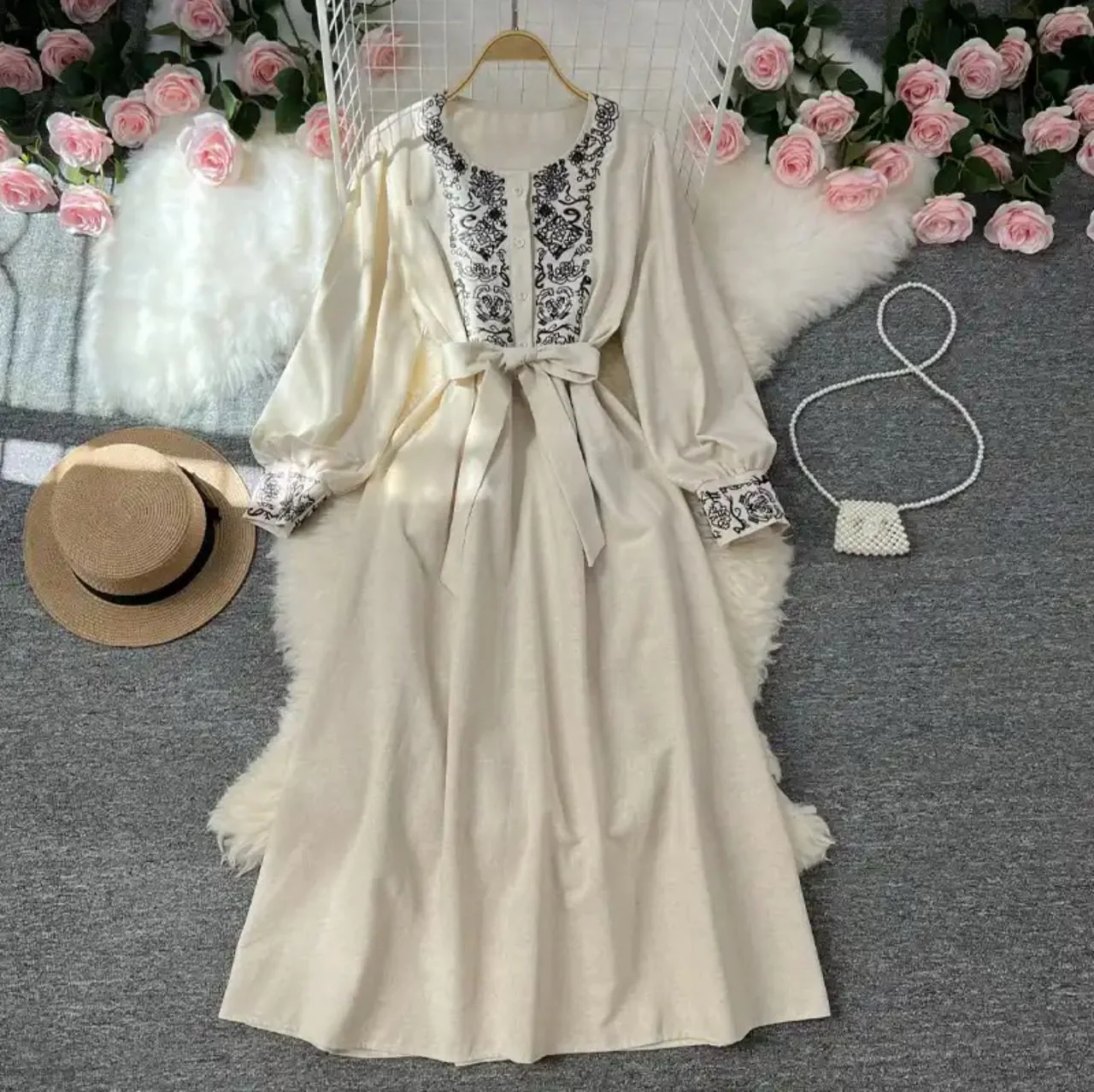 Lyra Statement Belted Dress