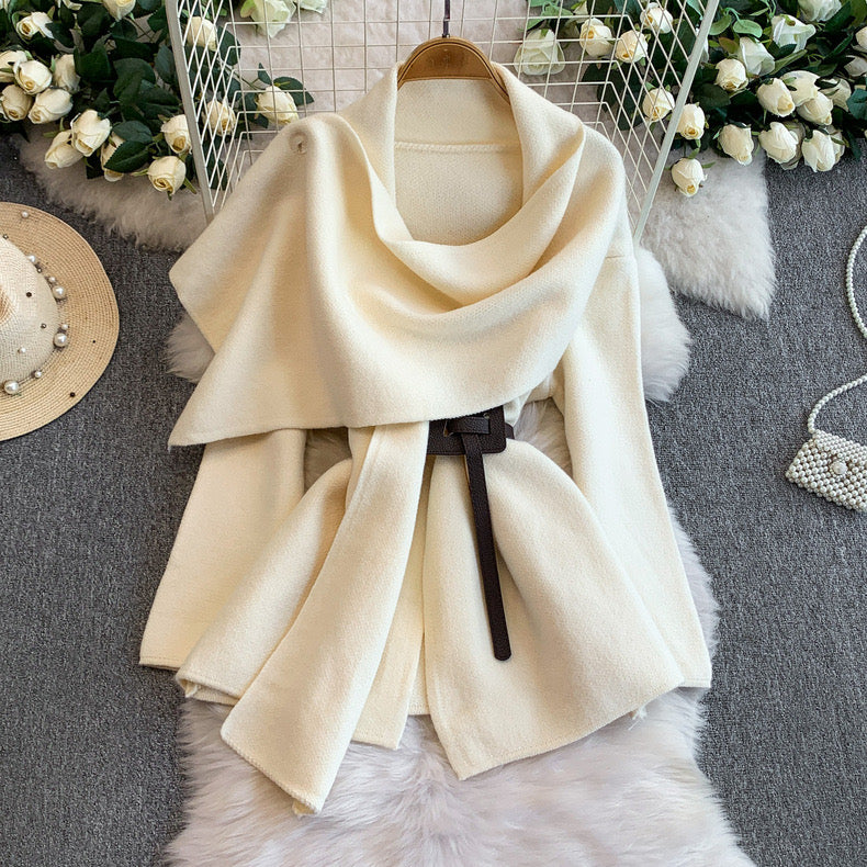 Maddox Luxe Winter Cape With Belt