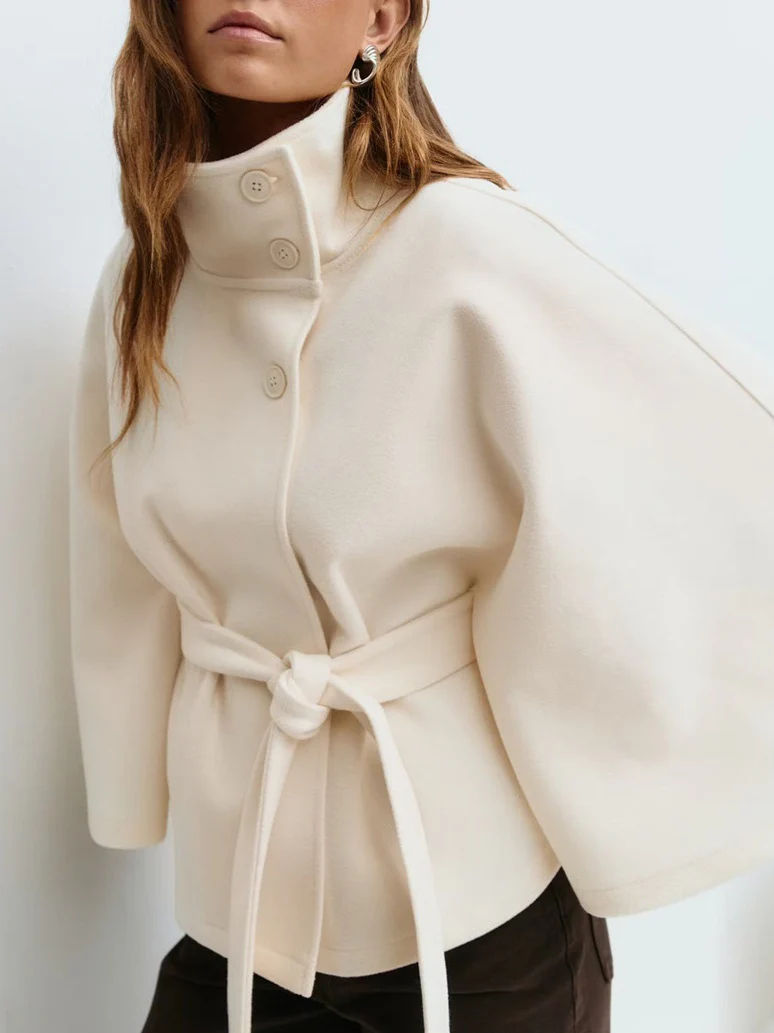 Maddy Winter Cape With Belt - Image 2