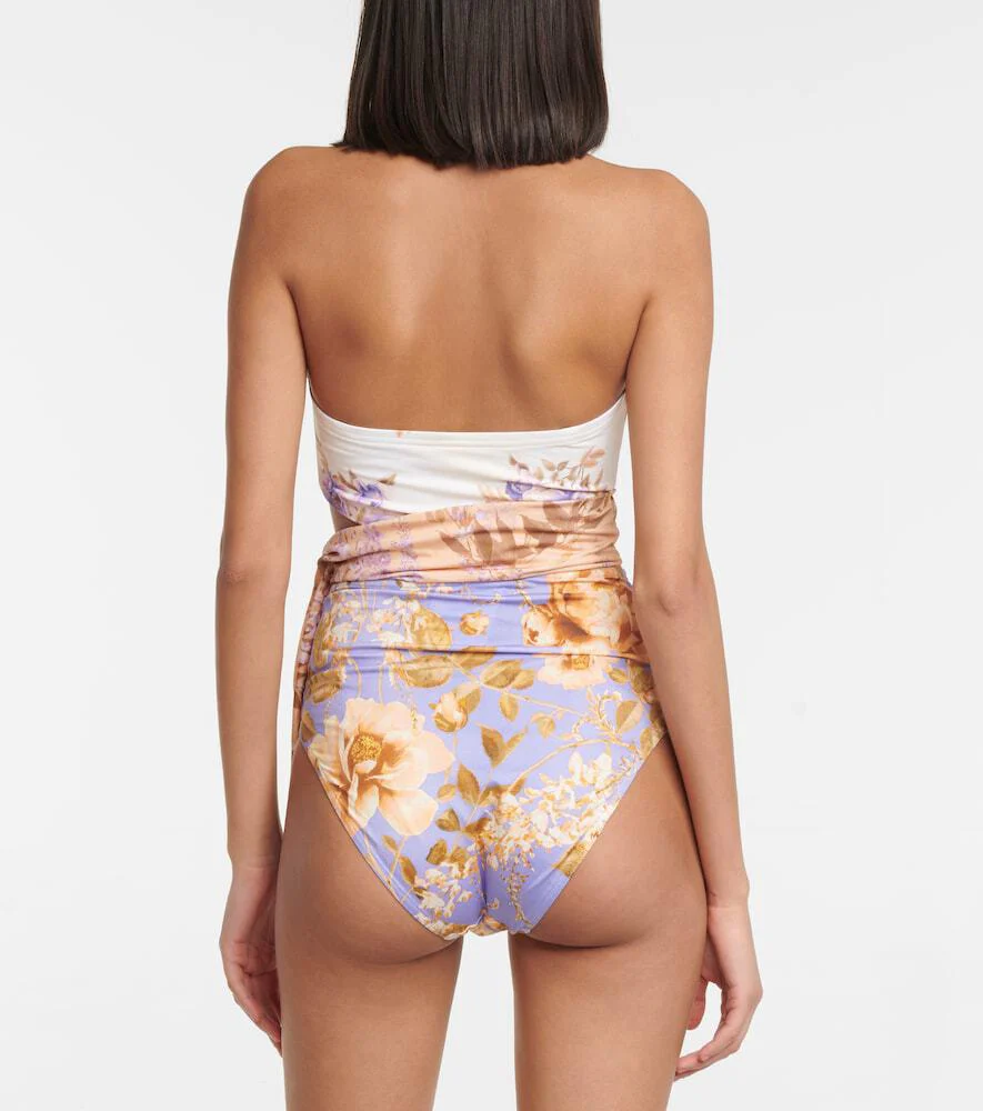 Maillot Swimsuit With Sarong In Multicolor - Image 5