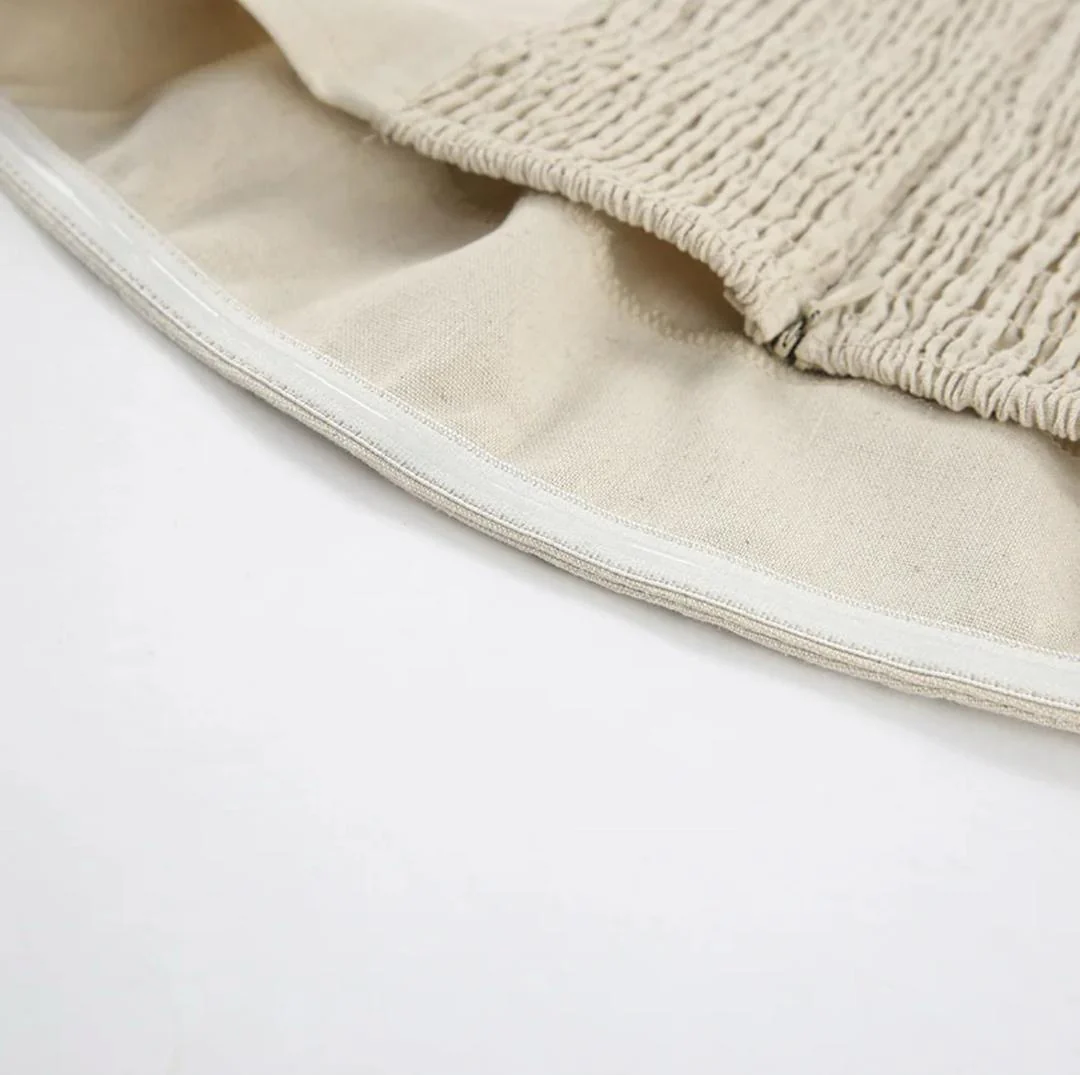 Maisie Offshoulder Holiday Tube Dress In Beige - Image 10