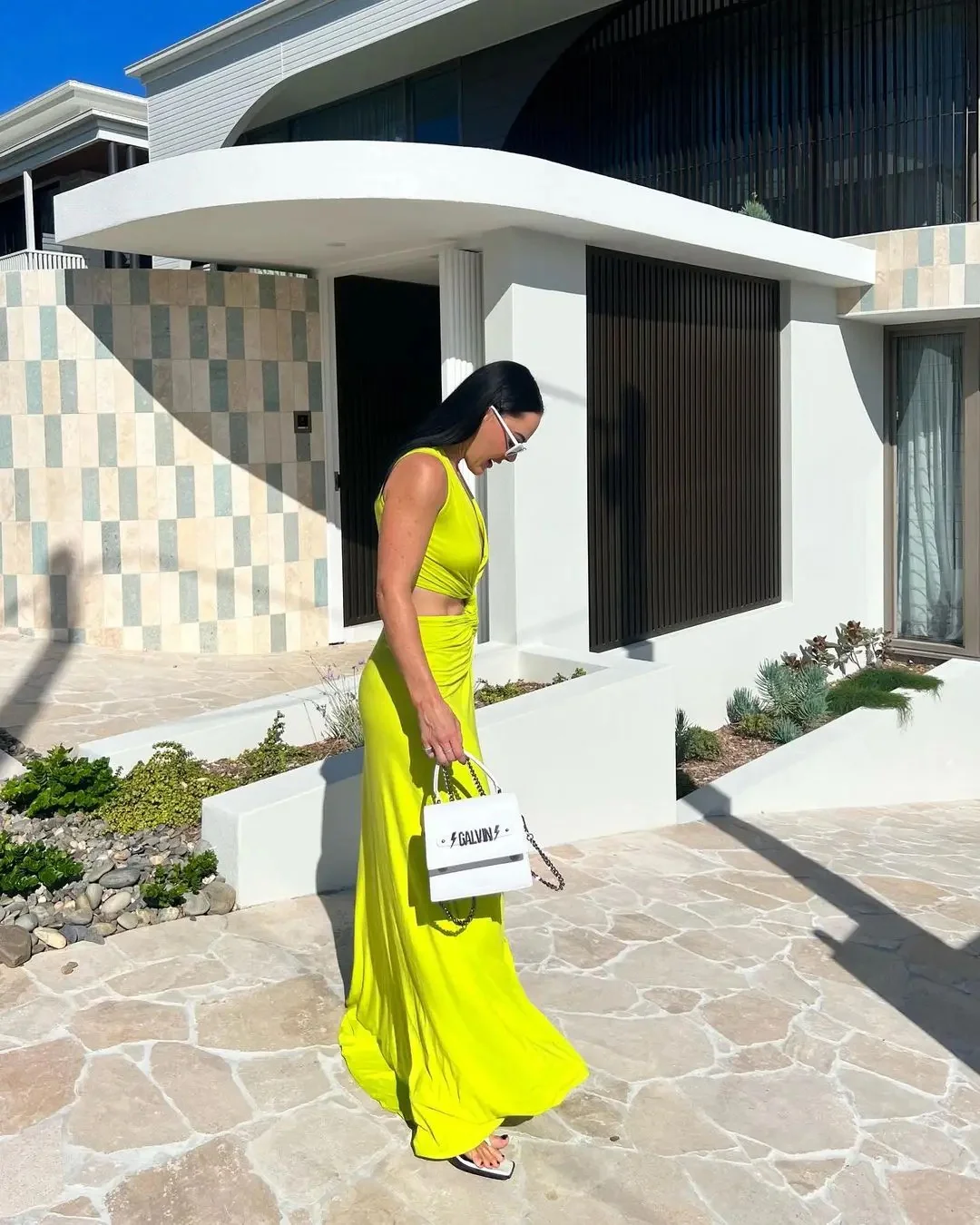 Maistro Neon Slit Maxi Dress - Image 3