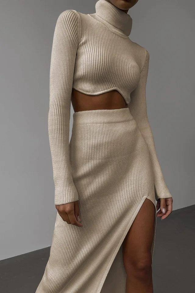 Aster Ribbed Set of Top and Skirt - Image 5