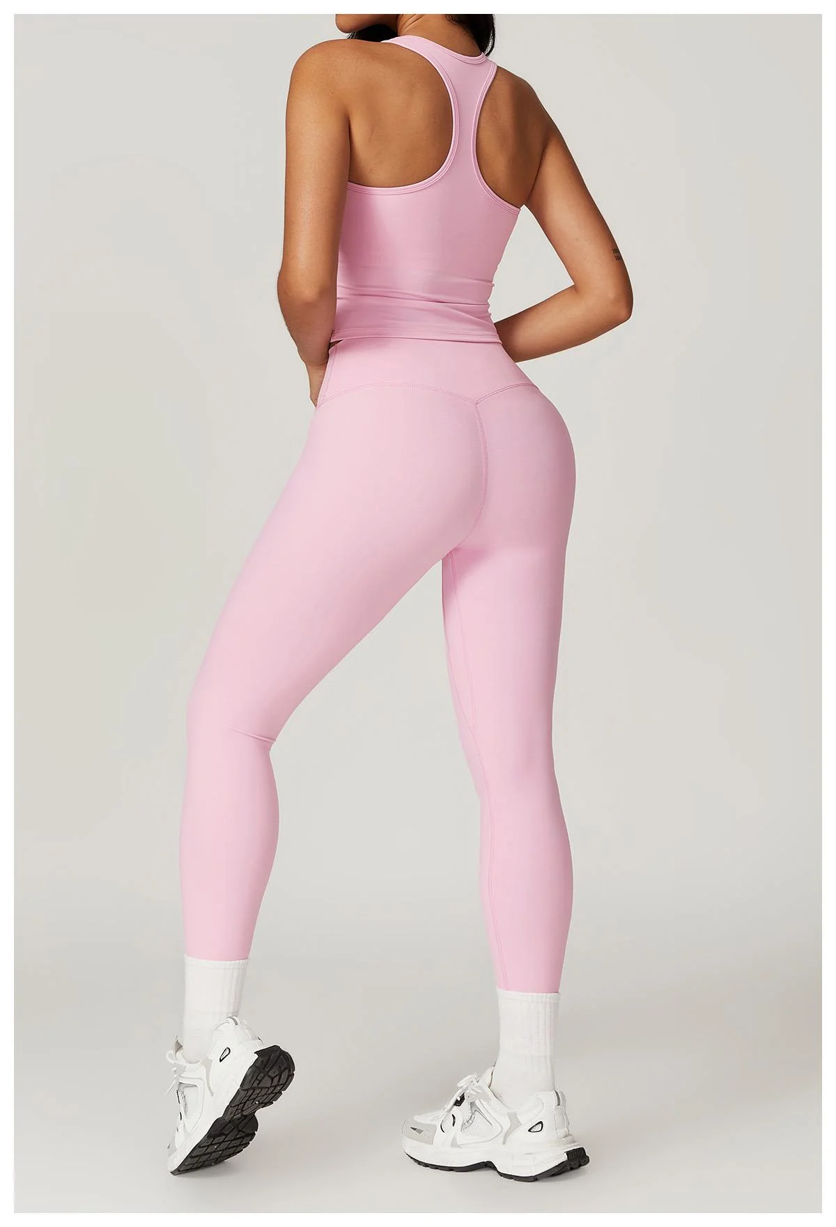 Margo Premium Activewear Set In Light Pink - Image 4