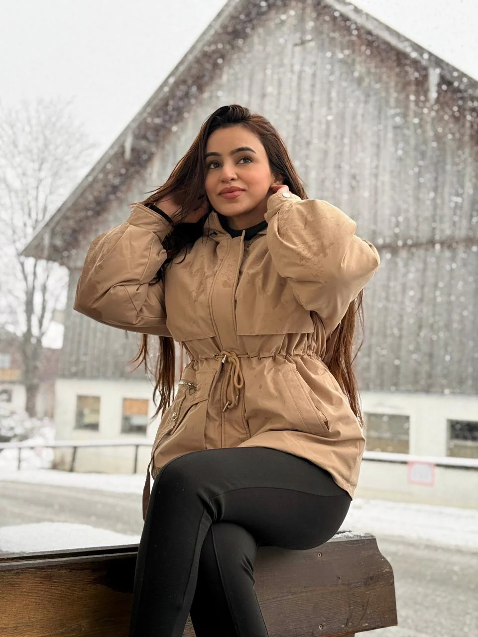 Margot Warm Fleece Lined Parka Jacket - Image 10