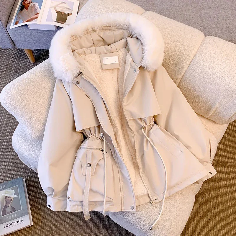 Margot Warm Fleece Lined Parka Jacket - Image 4