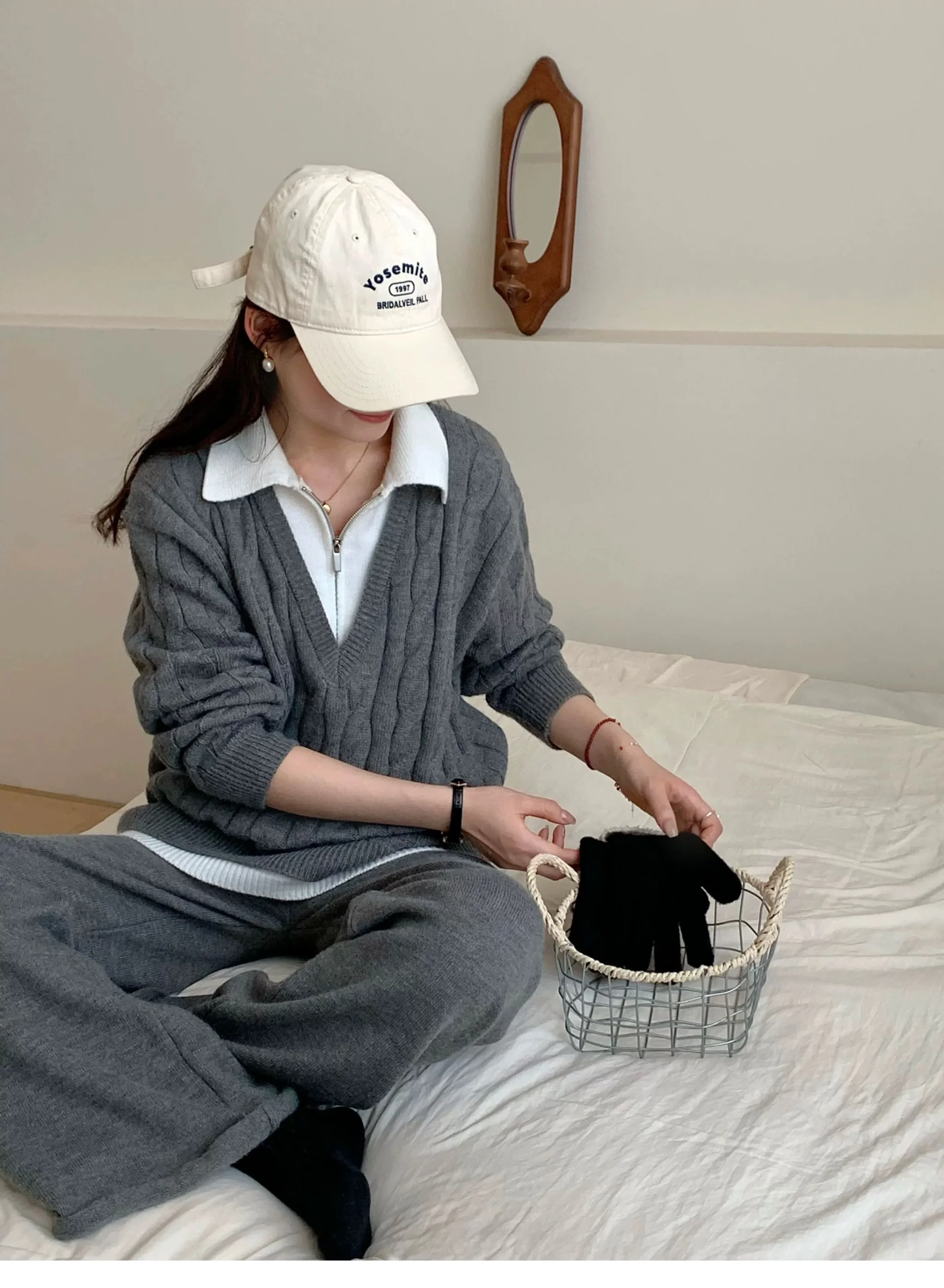 Maria Premium Woolen Coord Set - Tracksuit - Image 10