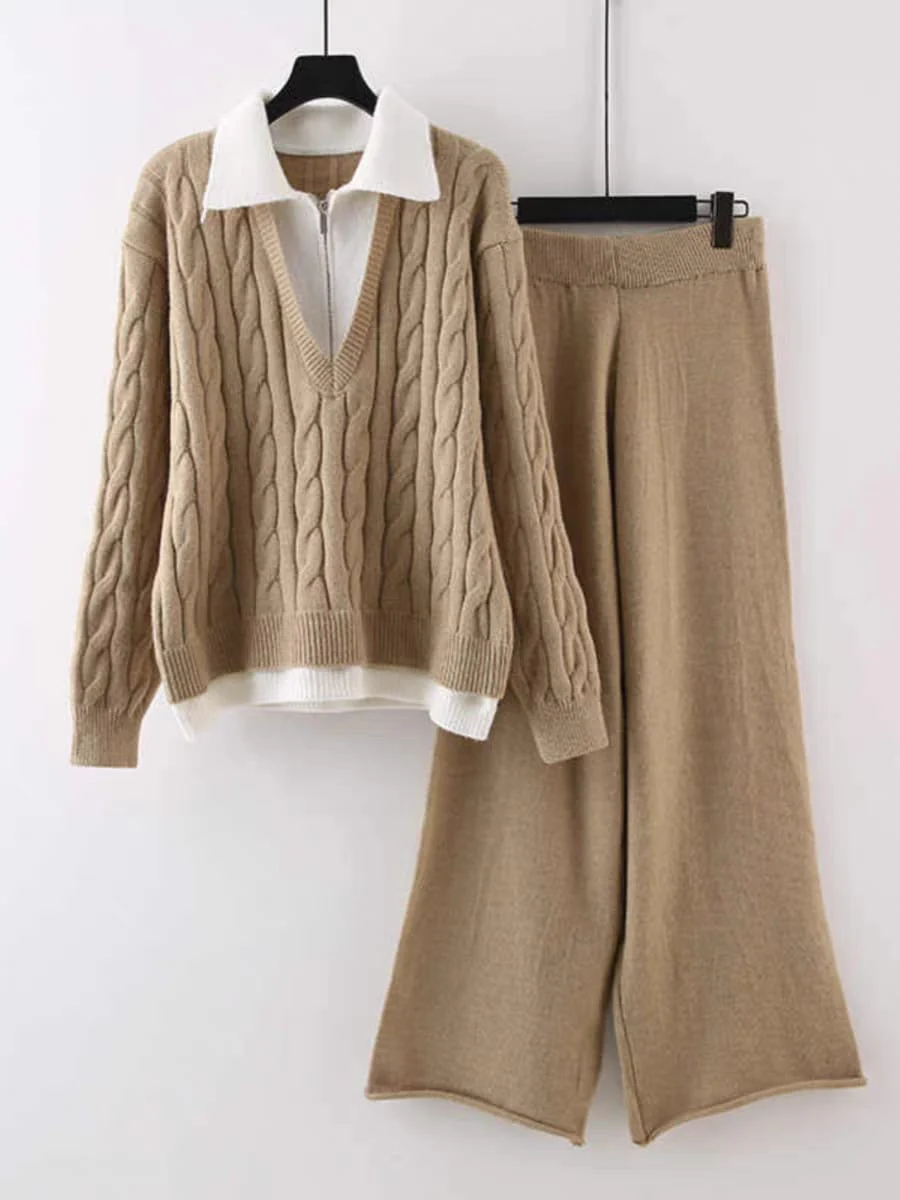 Maria Premium Woolen Coord Set - Tracksuit - Image 3