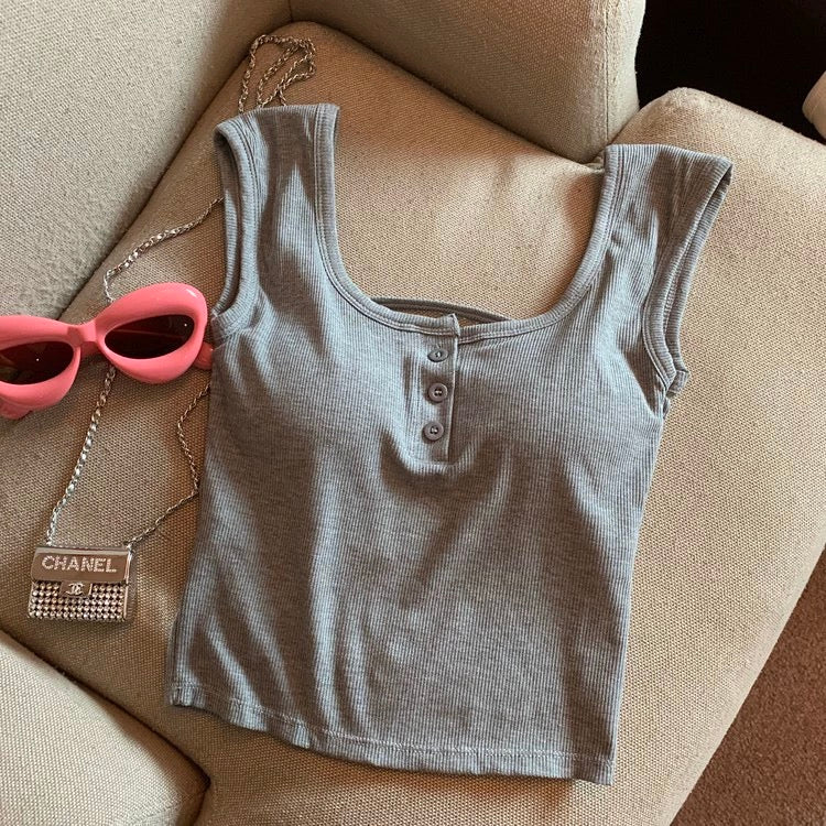 Maria Tank Tops with Inbuilt Bra - Image 4