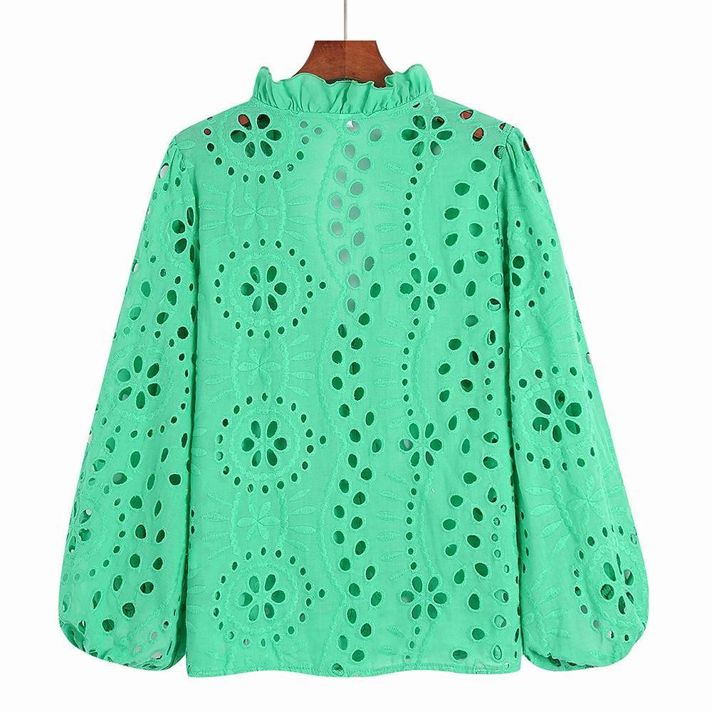 Marianna Premium Eyelet Blouse - Image 2