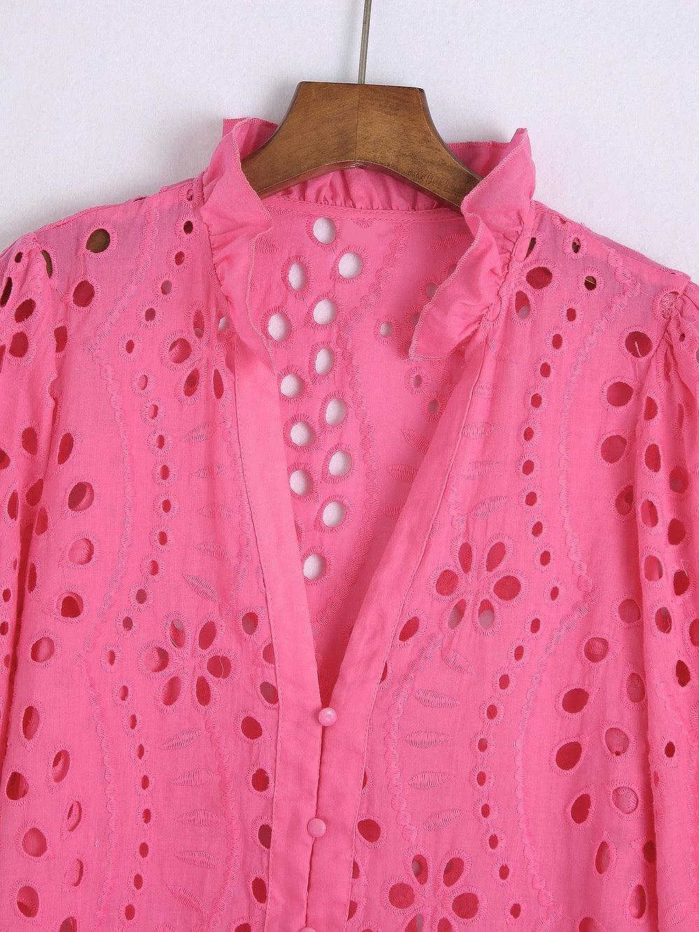 Marianna Premium Eyelet Blouse - Image 7