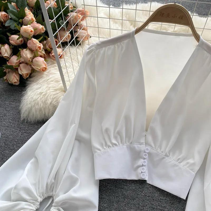 Marie Puffed  Sleeve Blouse - Image 3