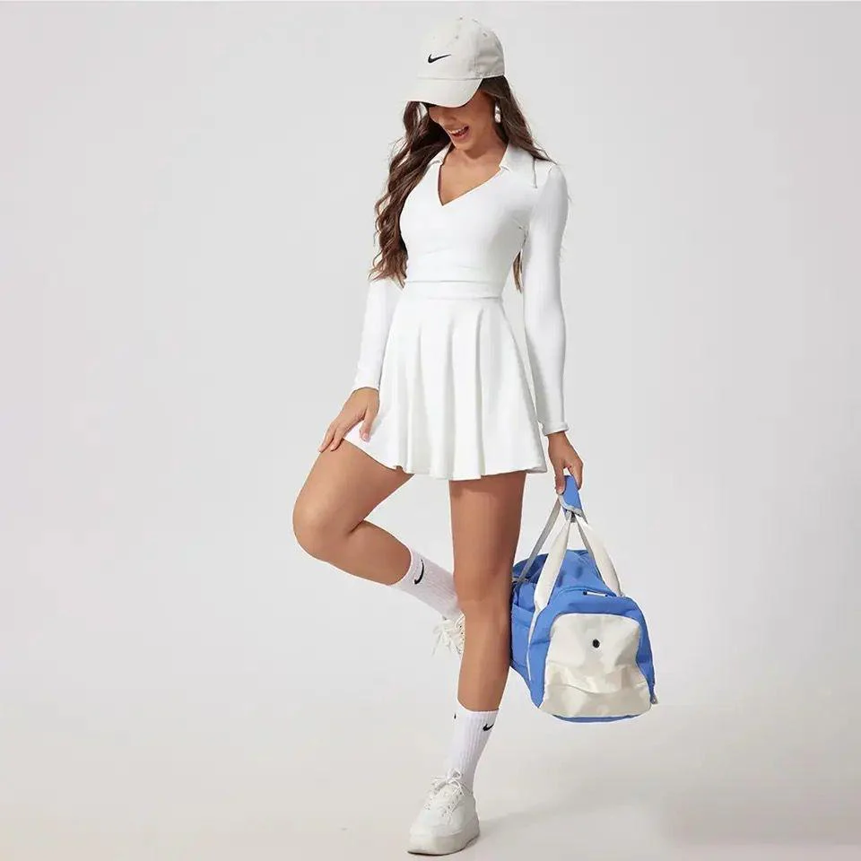 Marin Tenniscore Statement Dress with Detachable Shorts - Image 2
