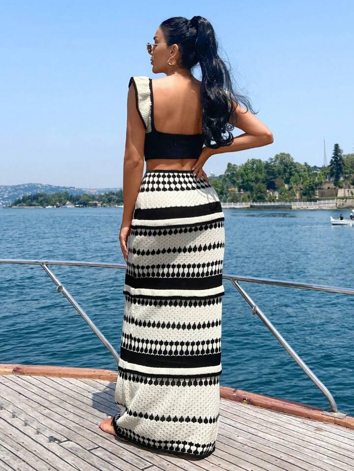 Marina Crochet Holiday Coord In White - Image 3