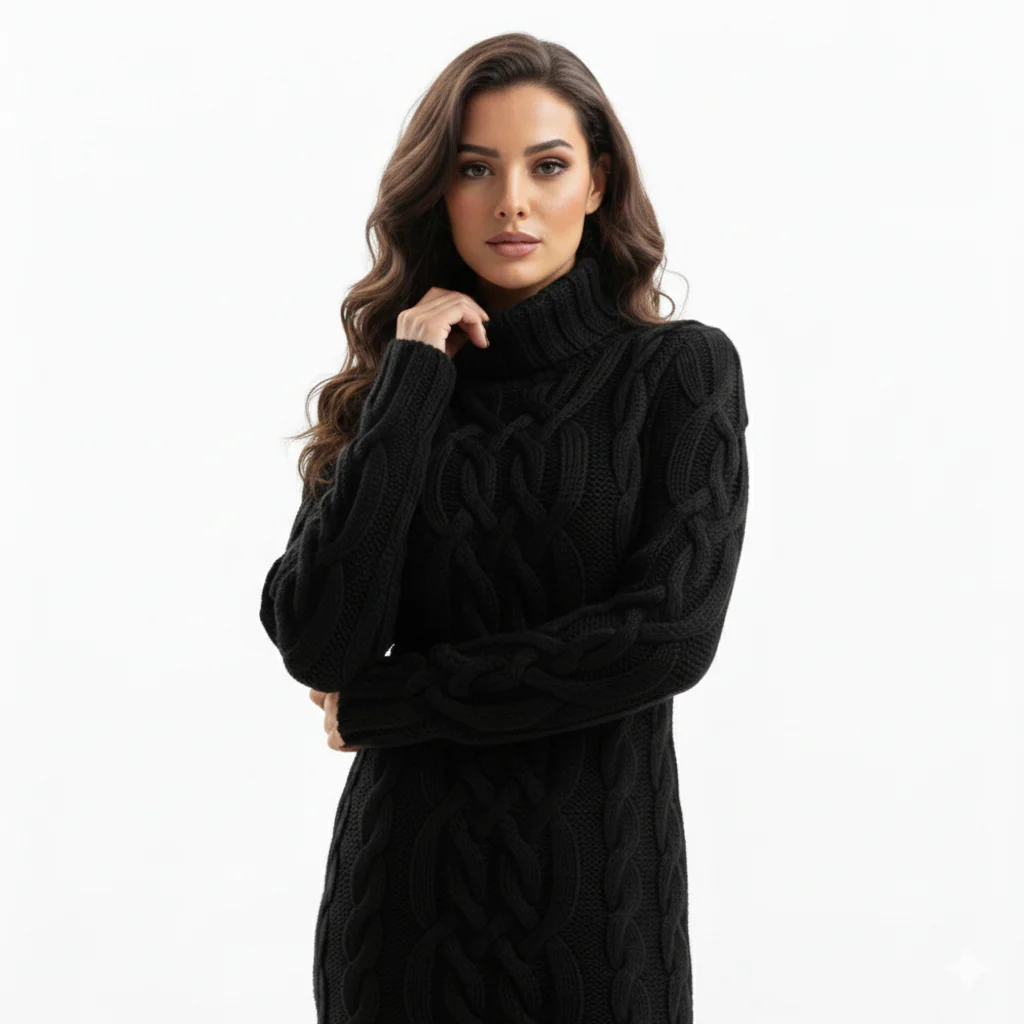 Marion Mini Knitted Dress - Image 4