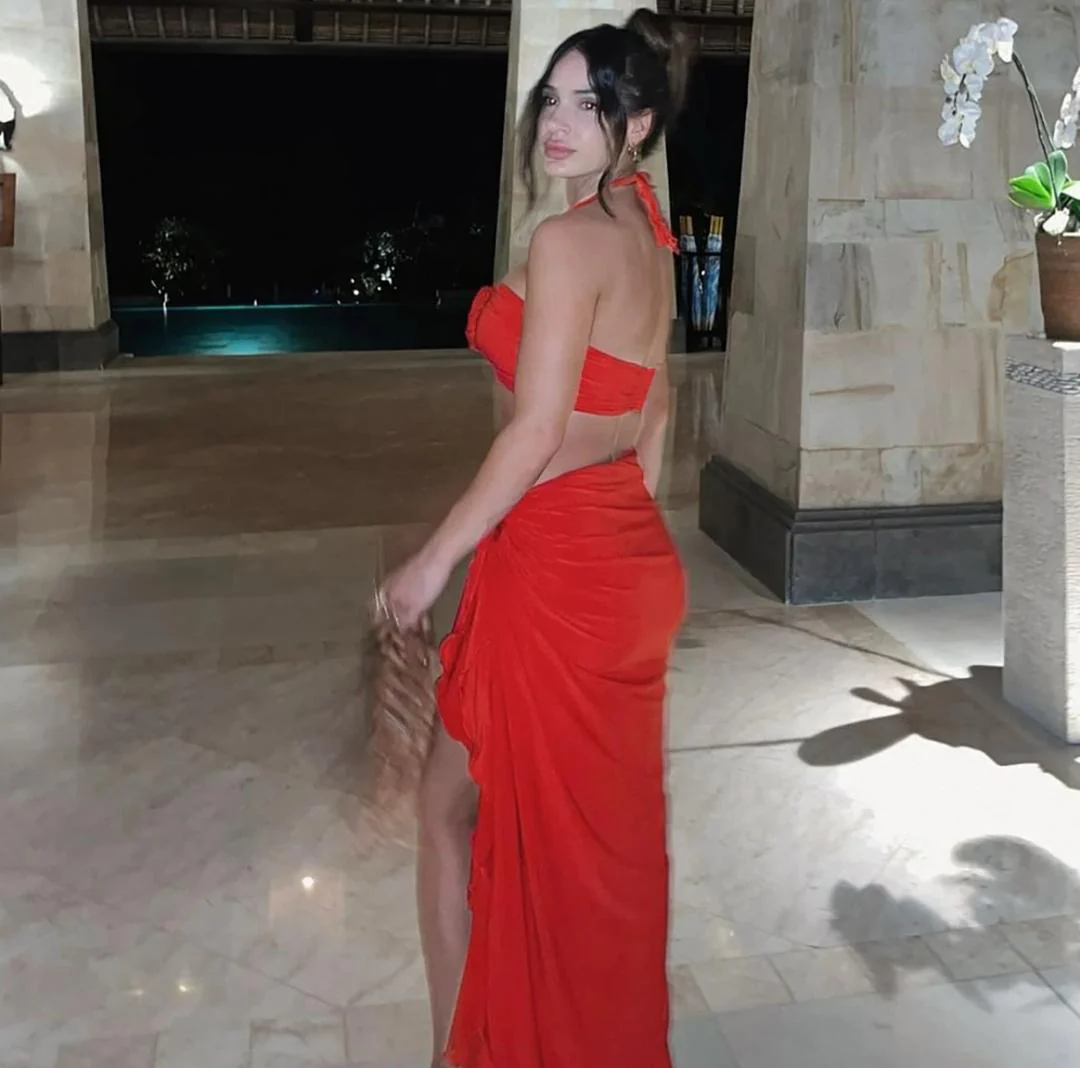 Mayne Summer Holiday Coord Set -Resortwear In Red - Image 11