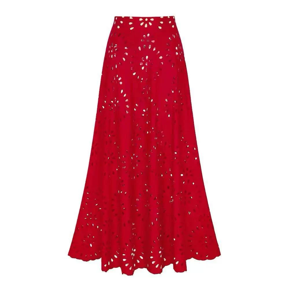 Mellin Swimsuit With Skirt In Red - Image 4