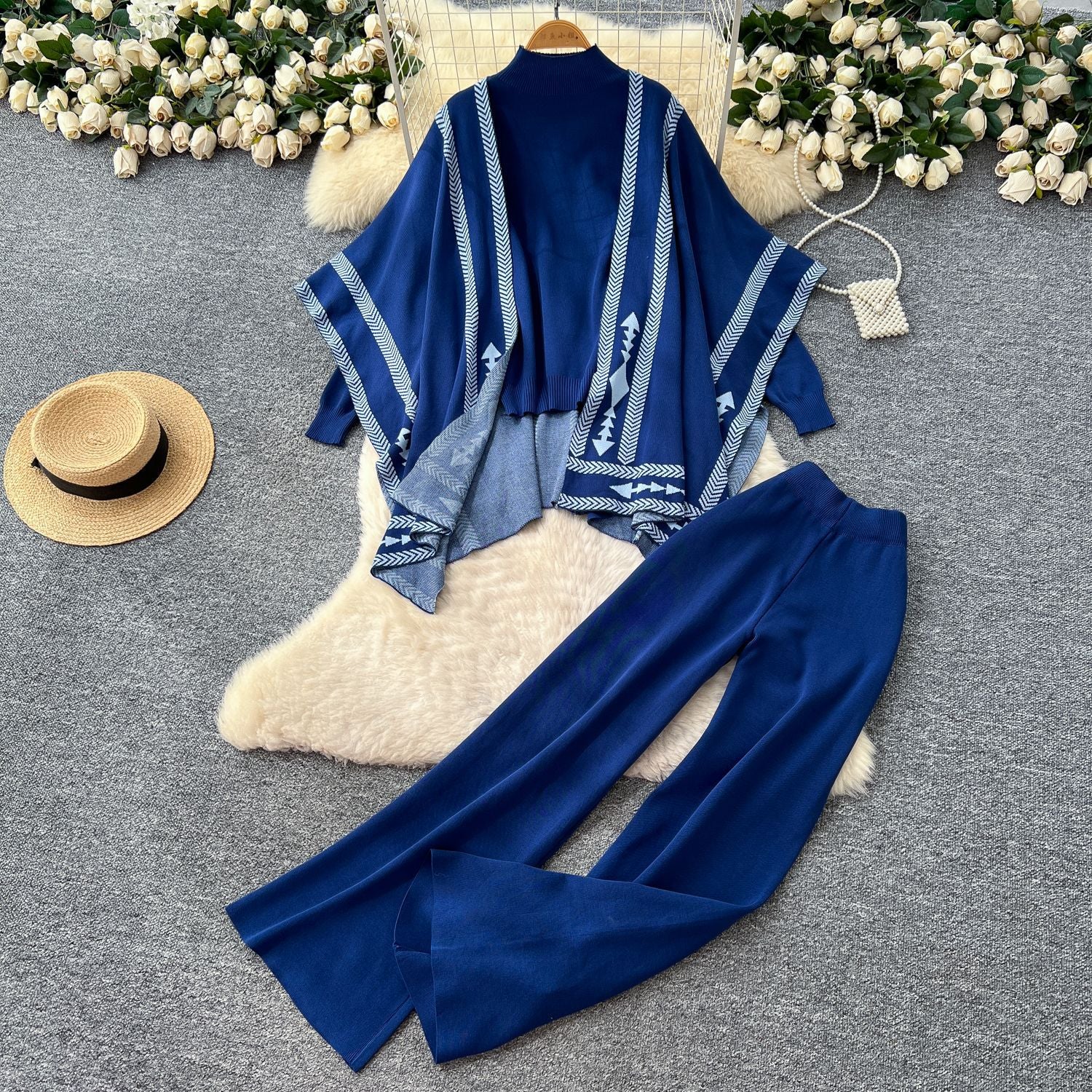 Melvin Luxe Winter Coord Set With Cape - Image 7