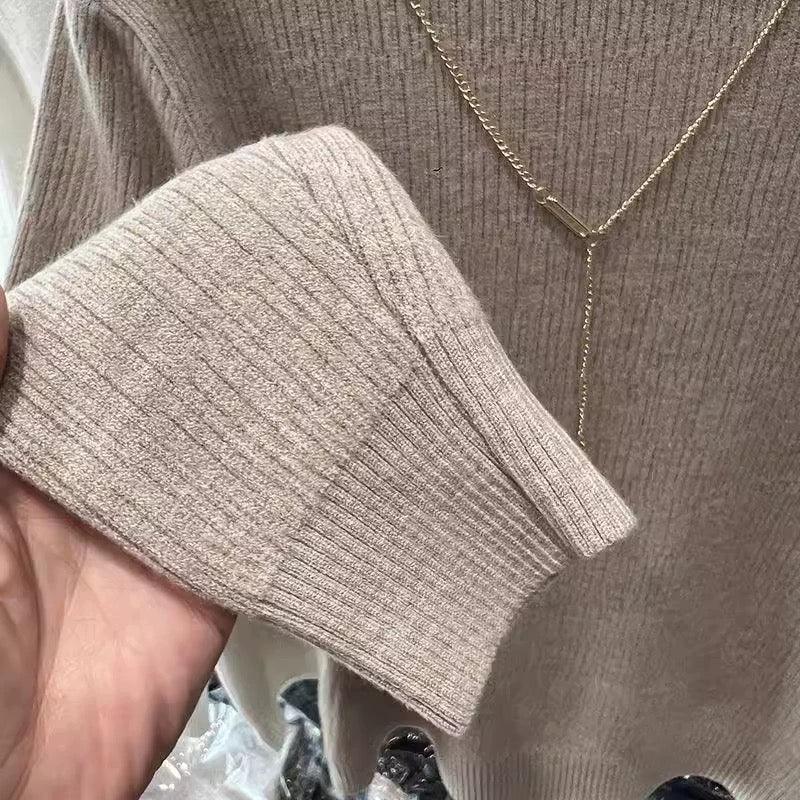 Milano Fleece Lined Turtleneck Sweater - Image 4