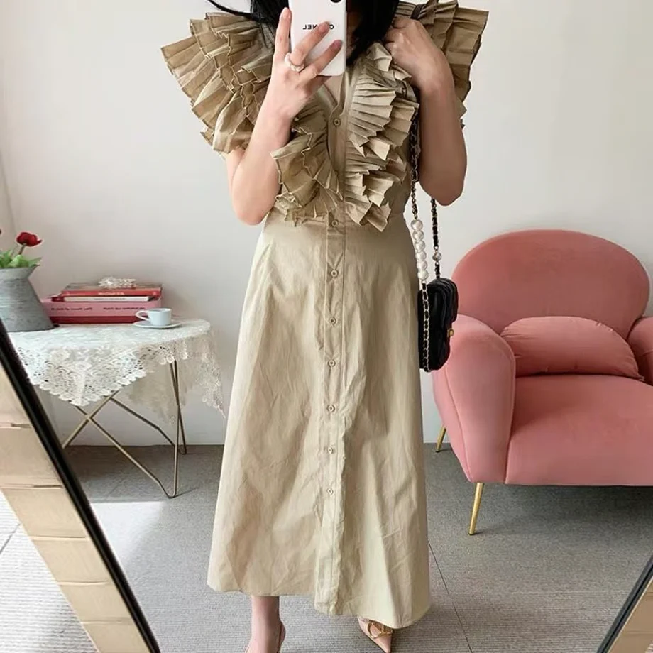 Mimi Ruffled Cotton Dress - Image 2