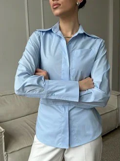 Mindy Statement Formal Shirt In Blue - Image 3