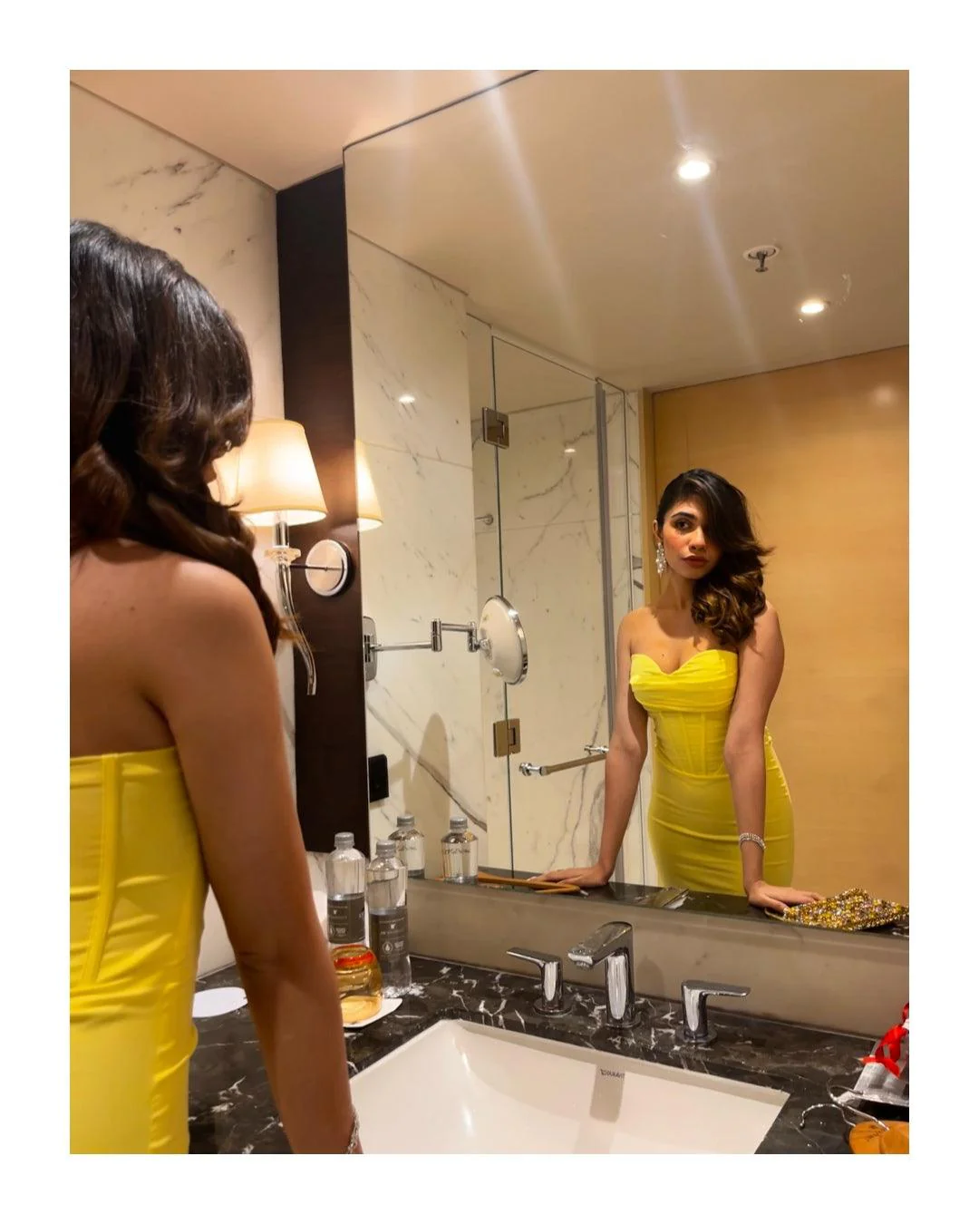 Miranda Corset Midi Dress in Lime - Image 6