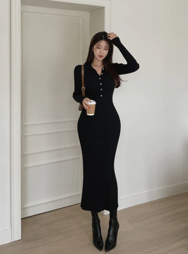 Nadine Midi Knitted Dress