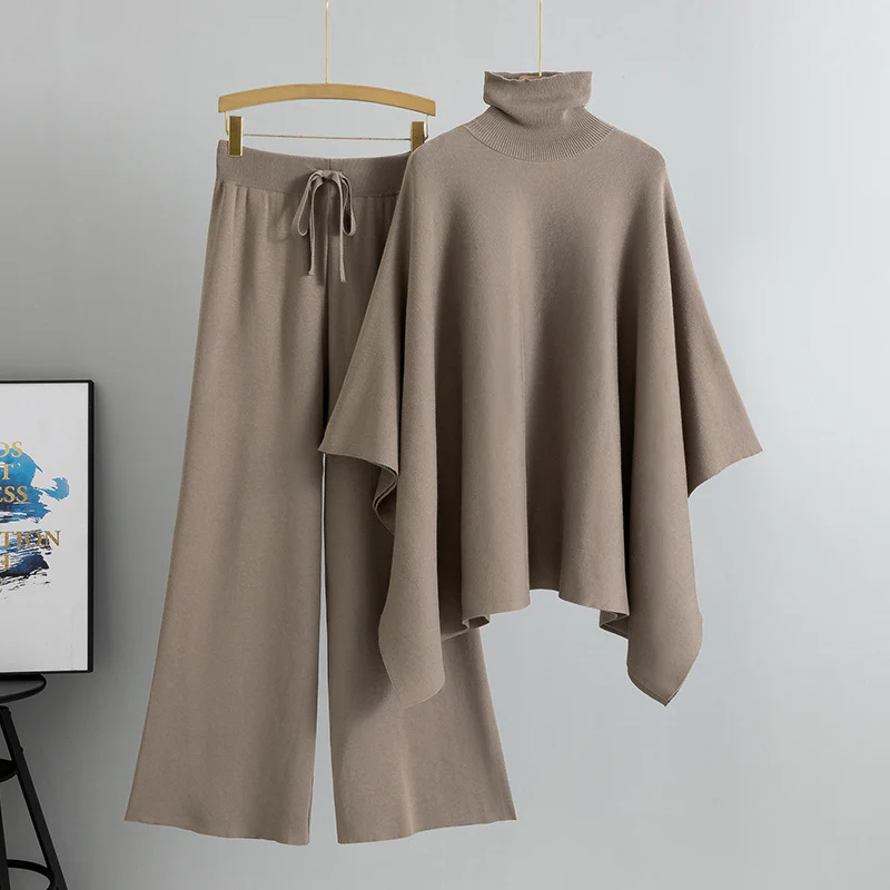 Natalia Luxe Winter Coord Set In Beige
