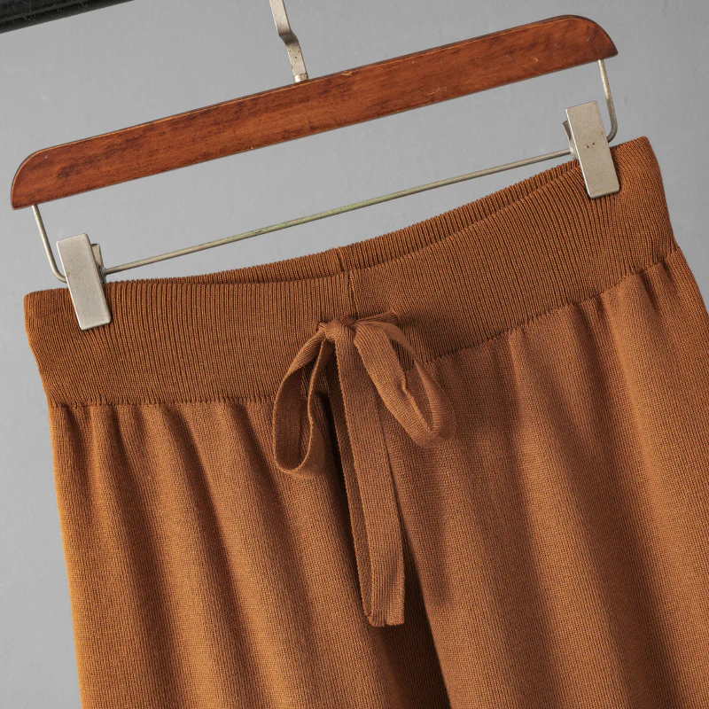 Natalia Luxe Winter Coord Set In Rust - Image 5