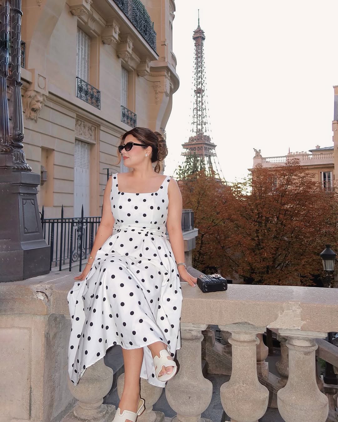 Neiman Polka Summer Holiday Maxi Dress In Off-White - Image 3