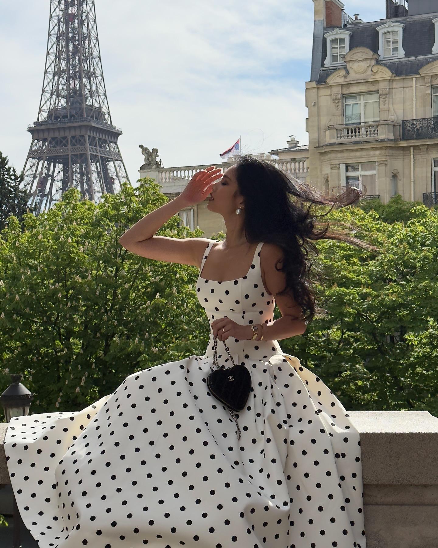 Neiman Polka Summer Holiday Maxi Dress In Off-White - Image 9