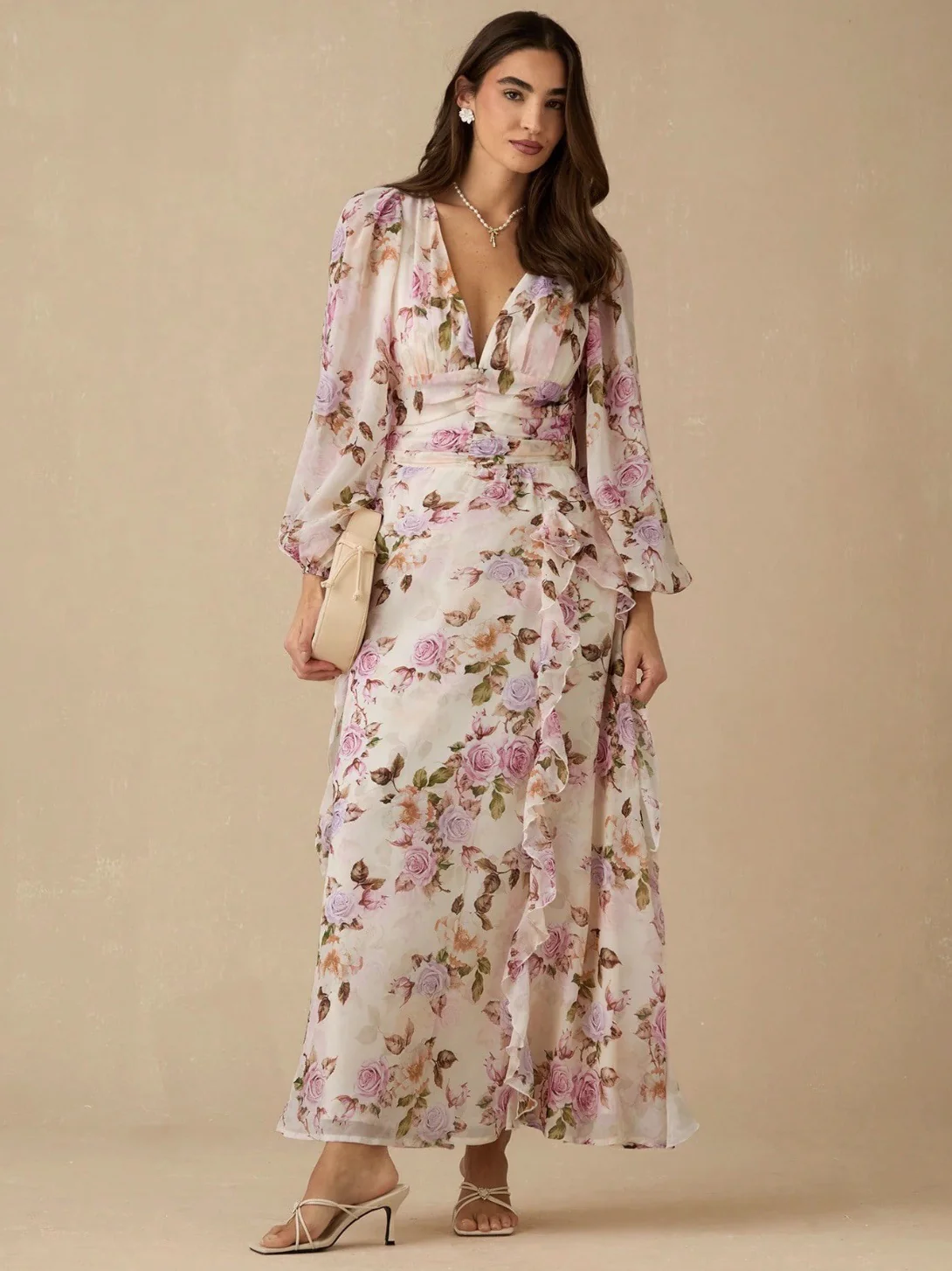 Nelia Floral Maxi Dress - Image 4