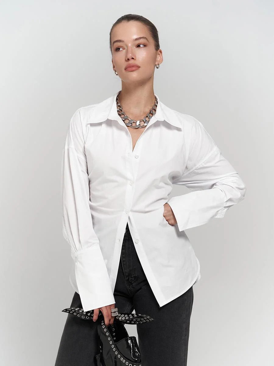 Nelli Statement Formal Shirt In White - Image 2