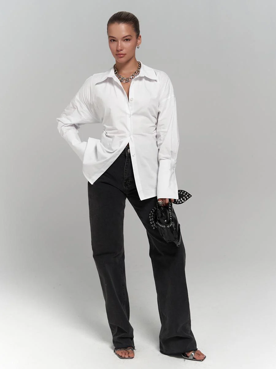 Nelli Statement Formal Shirt In White - Image 4