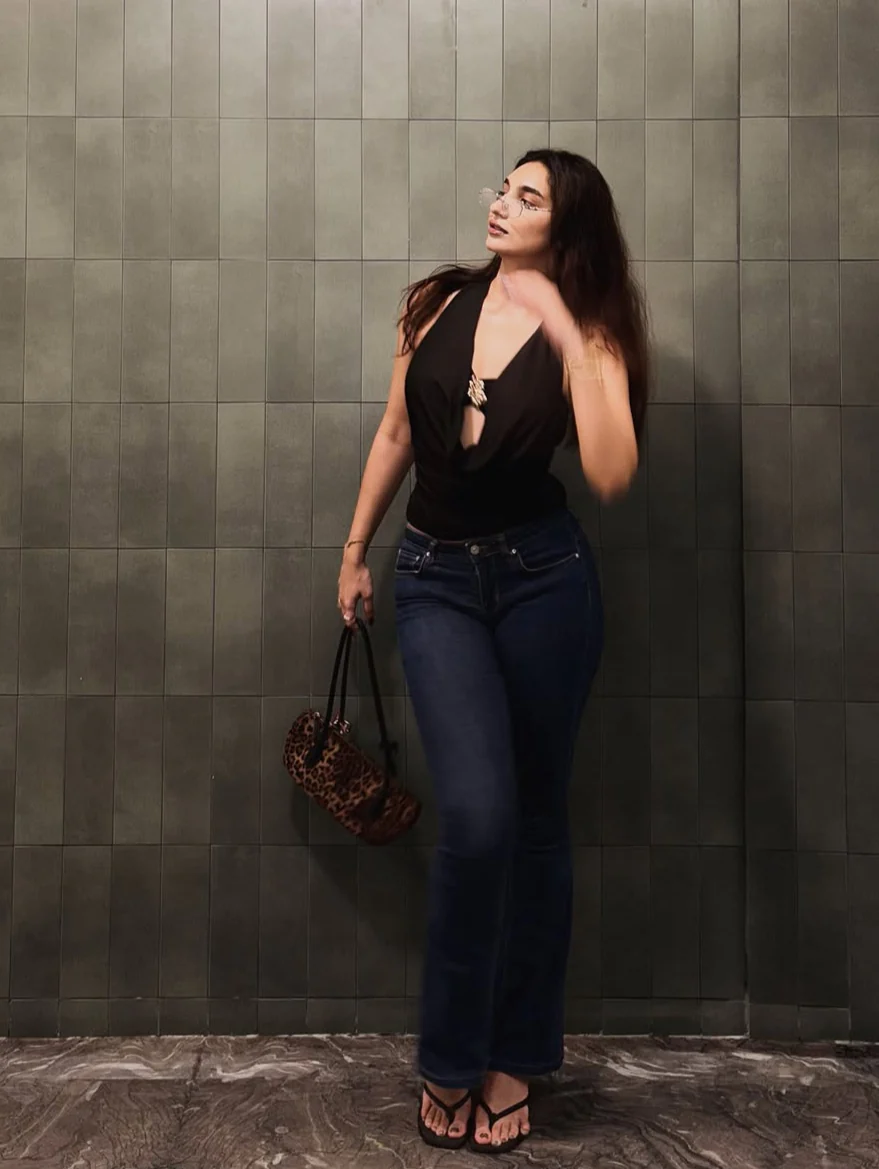 Neva Halterneck With Bralette Top In Black - Image 2