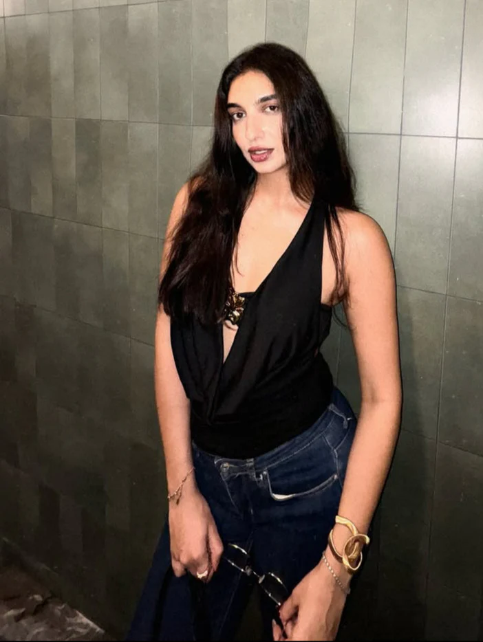 Neva Halterneck With Bralette Top In Black - Image 5
