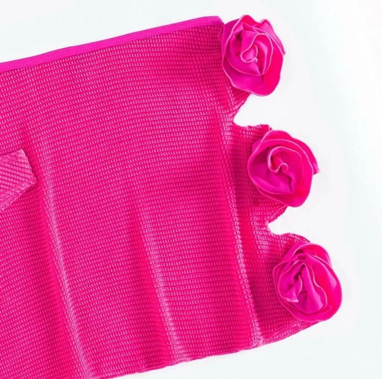 Nina Rosette Bikini With Skirt In Pink - Image 6