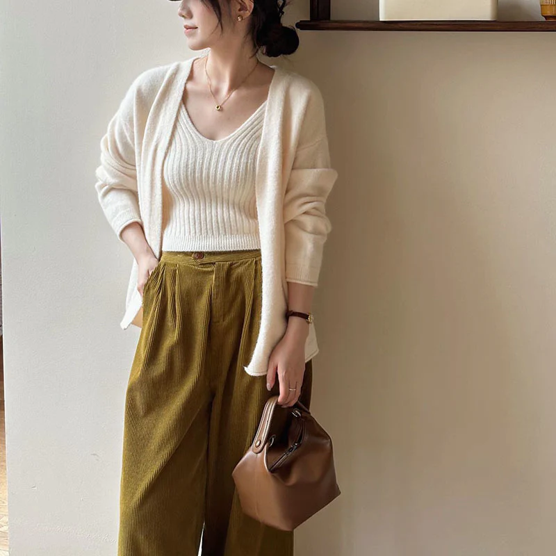 Nixie Statement Woolen Tops with Cape Style Sweater - Image 8