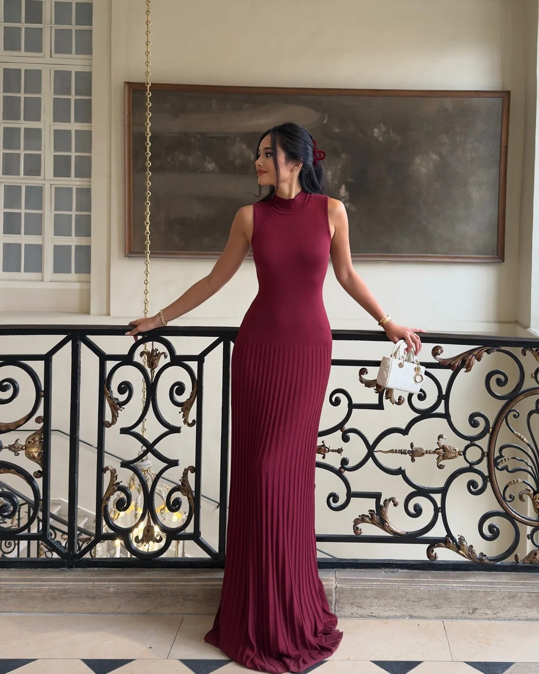 Orelia Knitted Maxi Dress