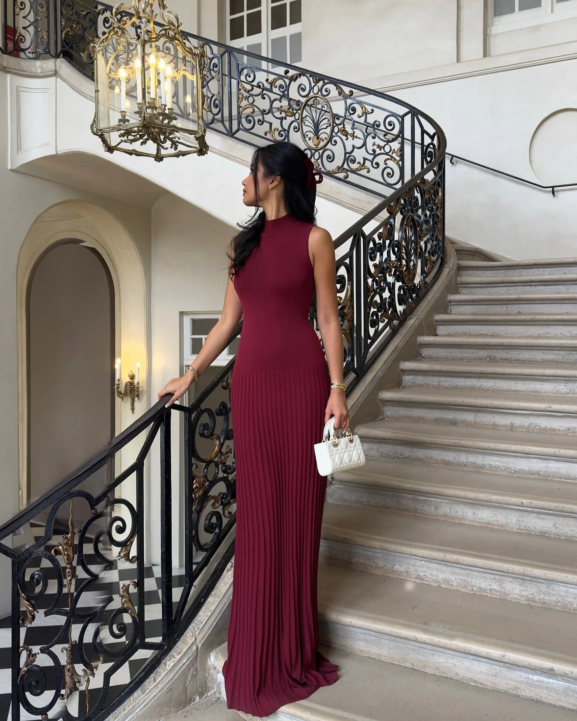 Orelia Knitted Maxi Dress - Image 4
